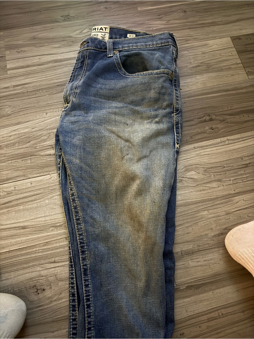 Ariat Men’s Faded Blue Slim Straight Jeans